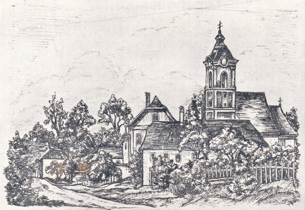 Ansicht von Leonding aus dem Jahre 1850